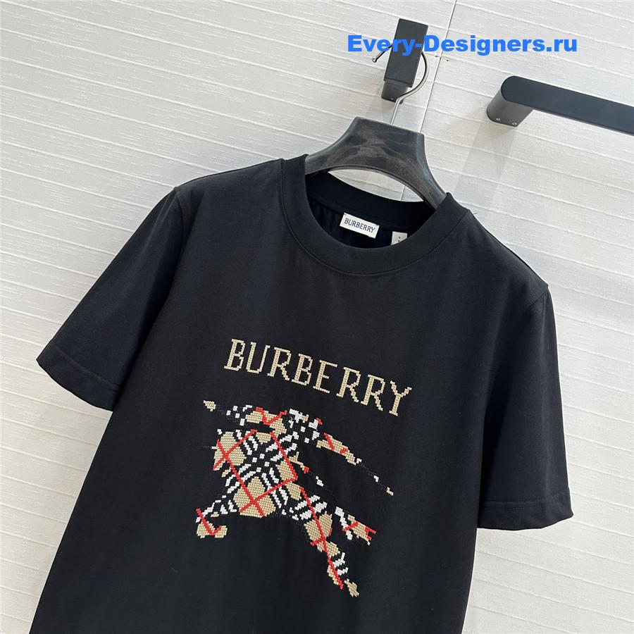 Bv*b*rry cross stitch t-shirt in black