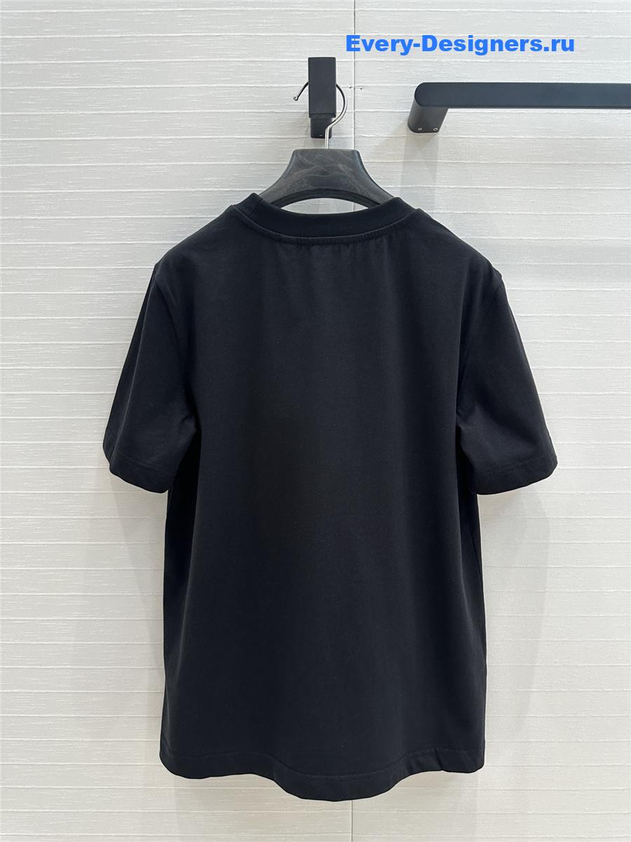 Bv*b*rry cross stitch t-shirt in black