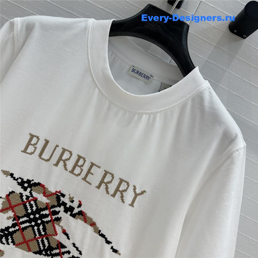 Bv*b*rry cross stitch ekd t-shirt in white