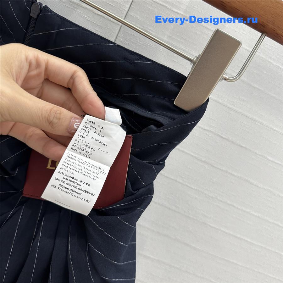 L0ew* draped leather skirt