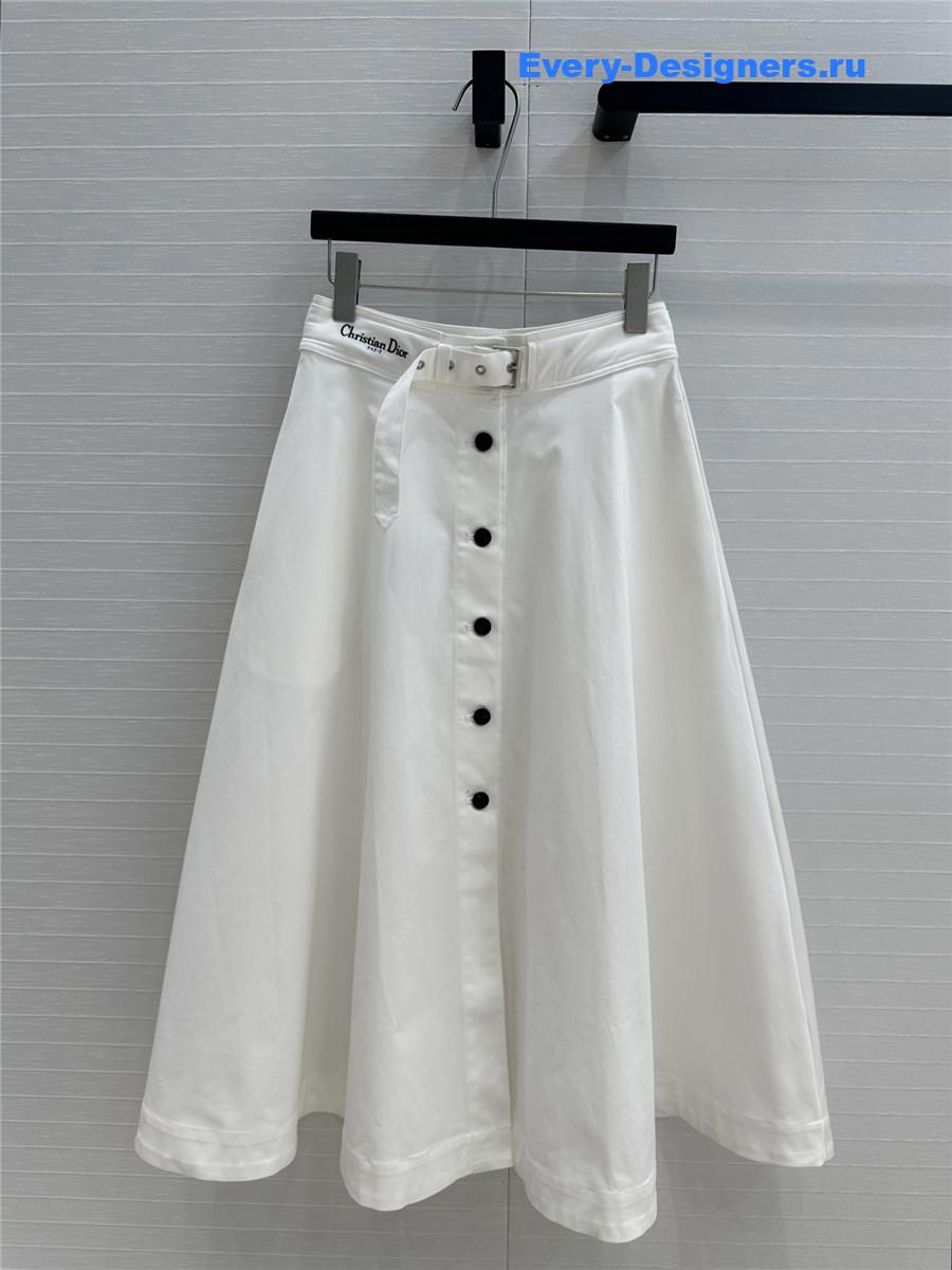D10r white belted skirt