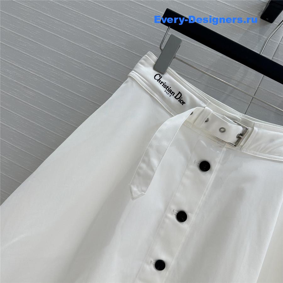 D10r white belted skirt