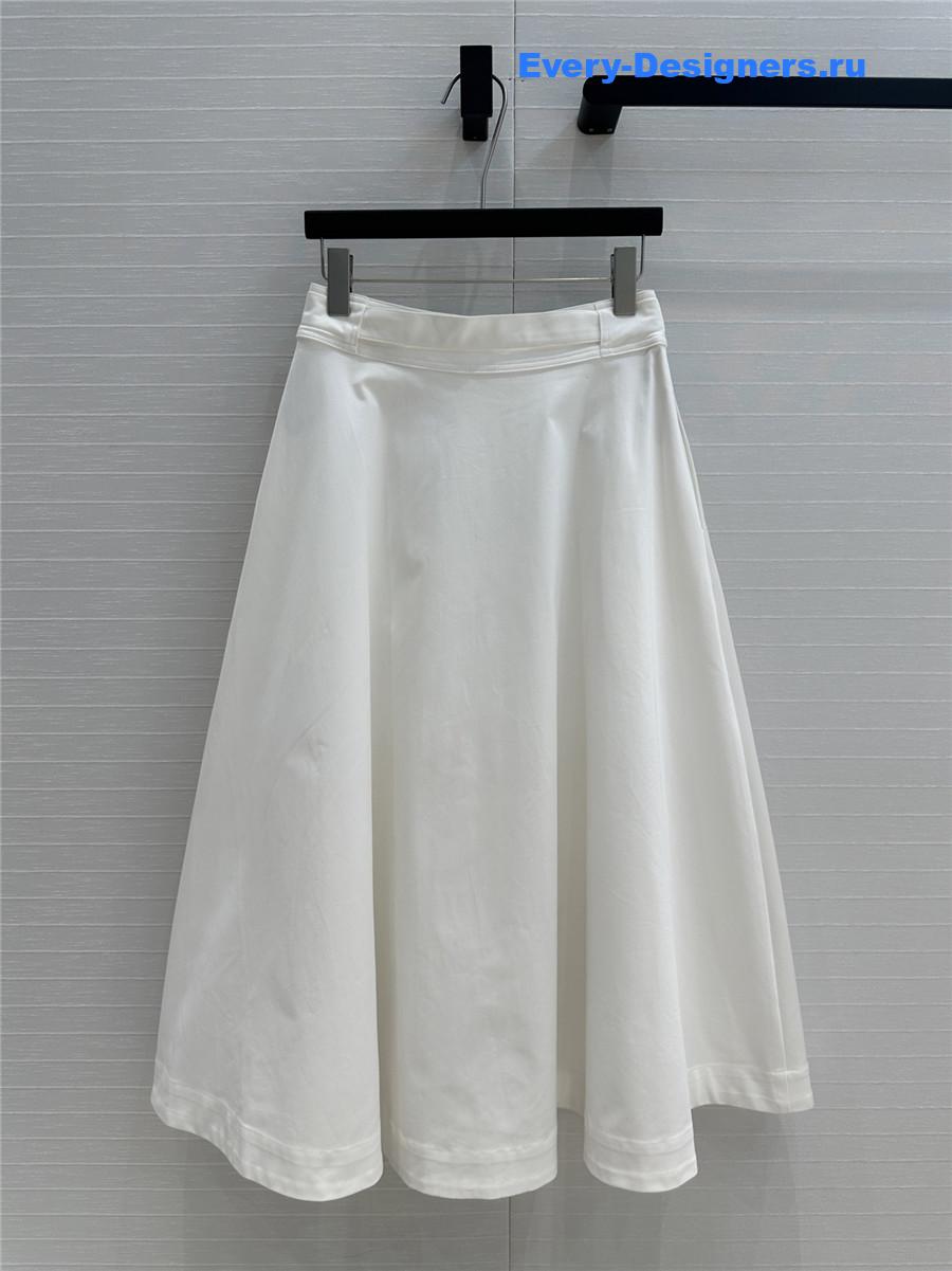 D10r white belted skirt