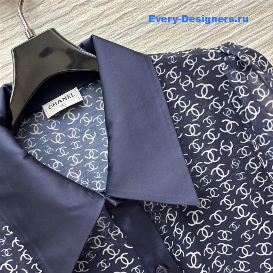 Ch**el logo print dark shirt