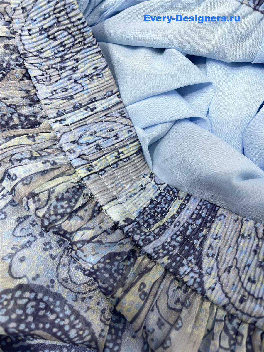 Sa1nt Lau*nt paisley silk skirt