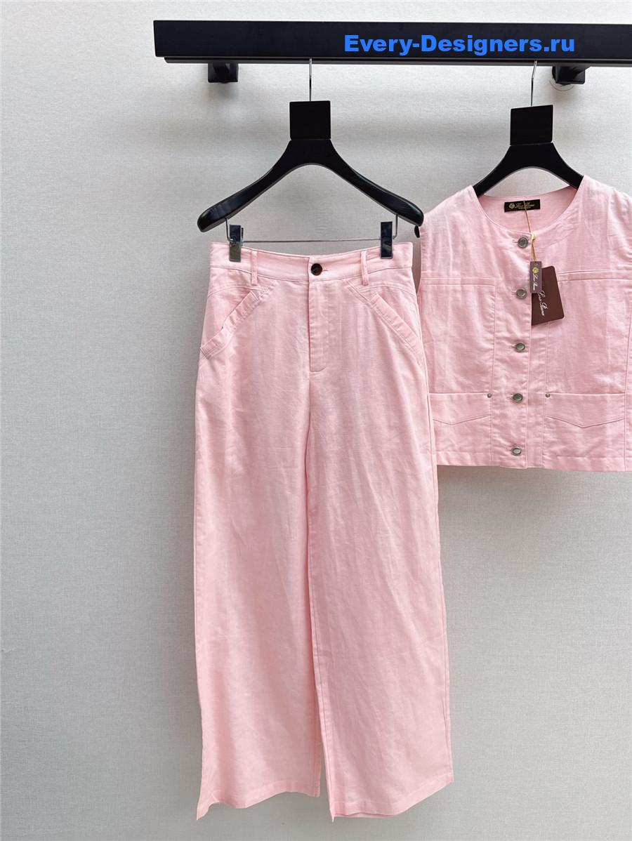 L0r0 P1ana pink vest trousers suit