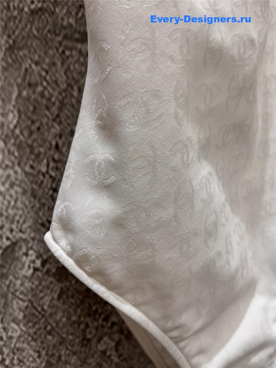 Ch**el white one-piece swimsuit