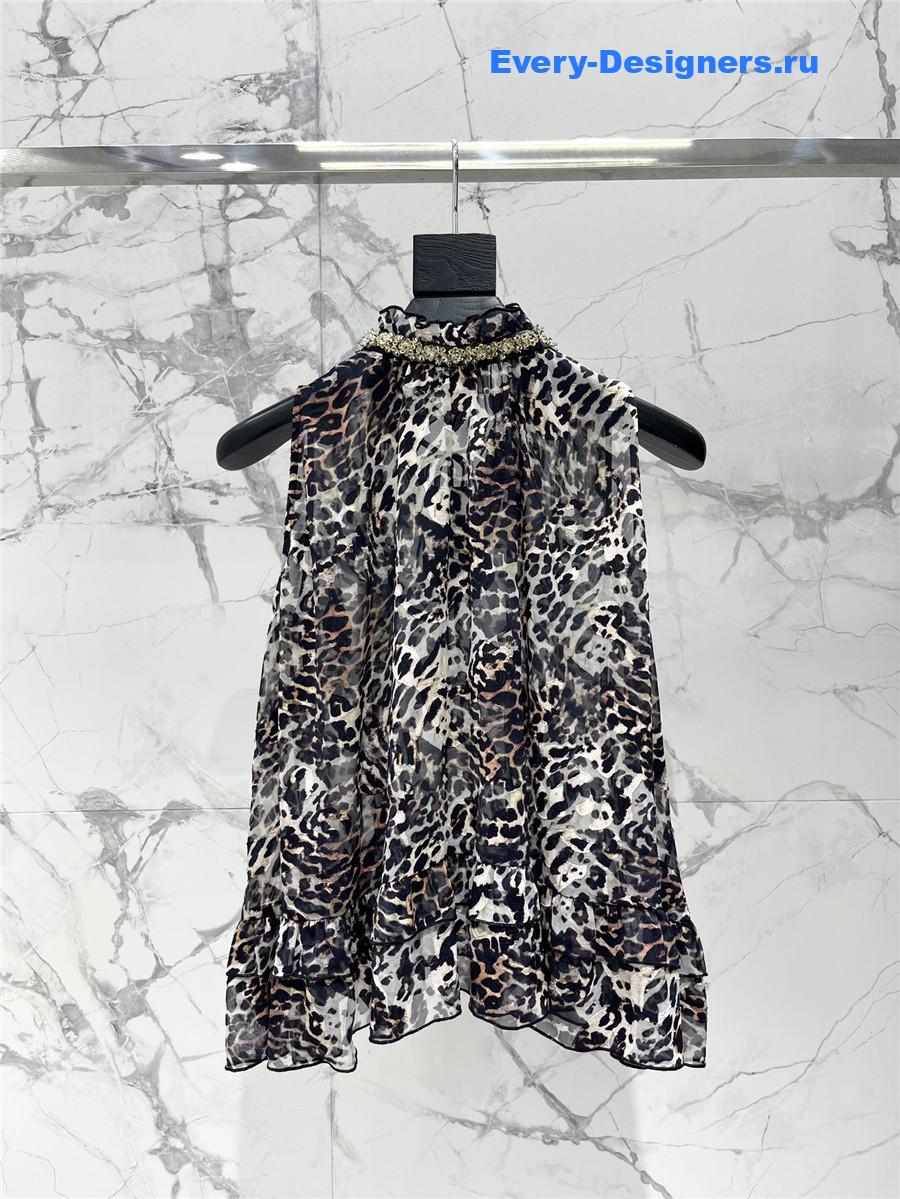 Sa1nt Lau*nt leopard vest