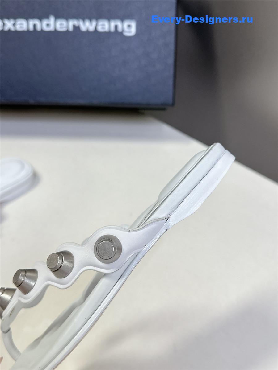 A1exa*der wang rexa thong flat sandals in white