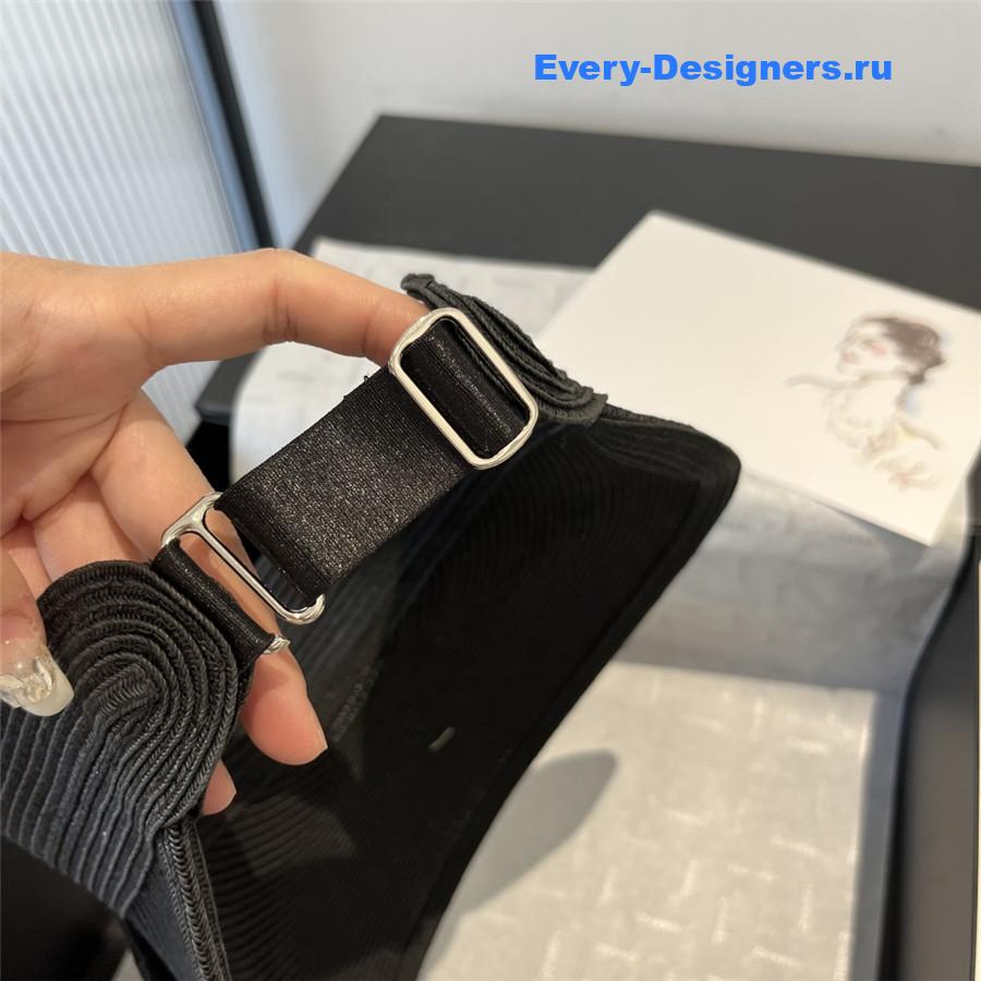 Miu Miu Bow Hollow Top Straw Hat