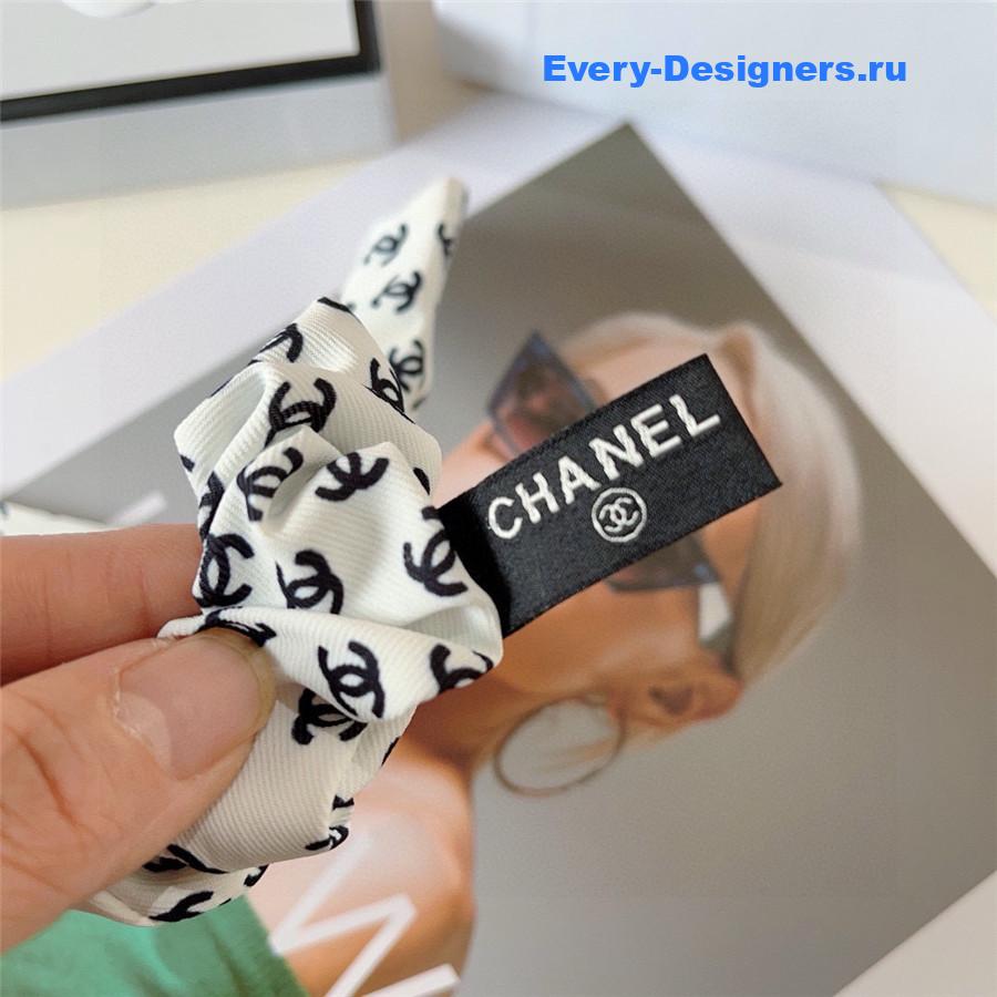 Ch**el logo ribbon hair tie