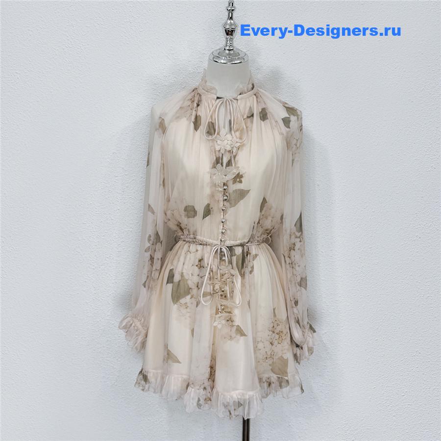 Zimme Printed Short Playsuit