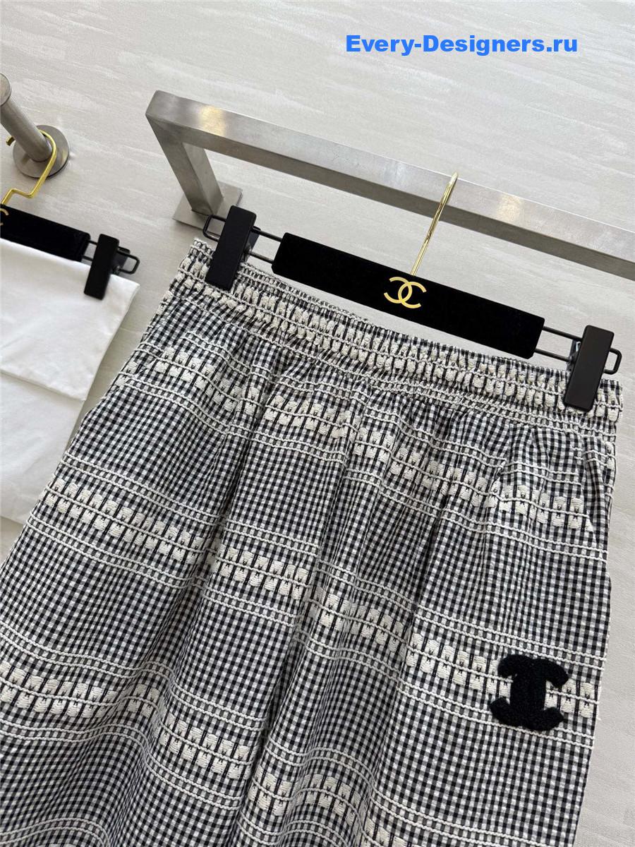 Ch**el striped straight pants