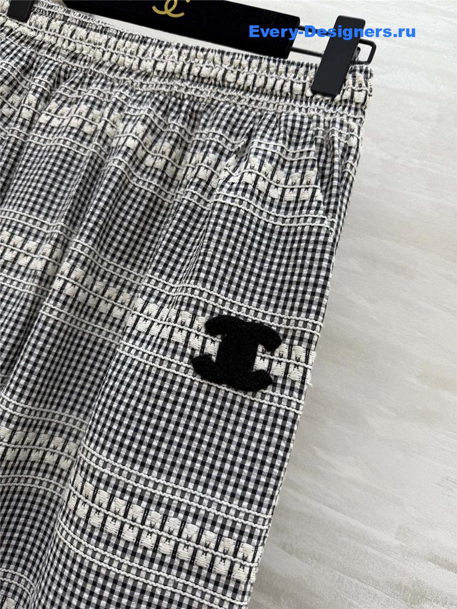 Ch**el striped straight pants