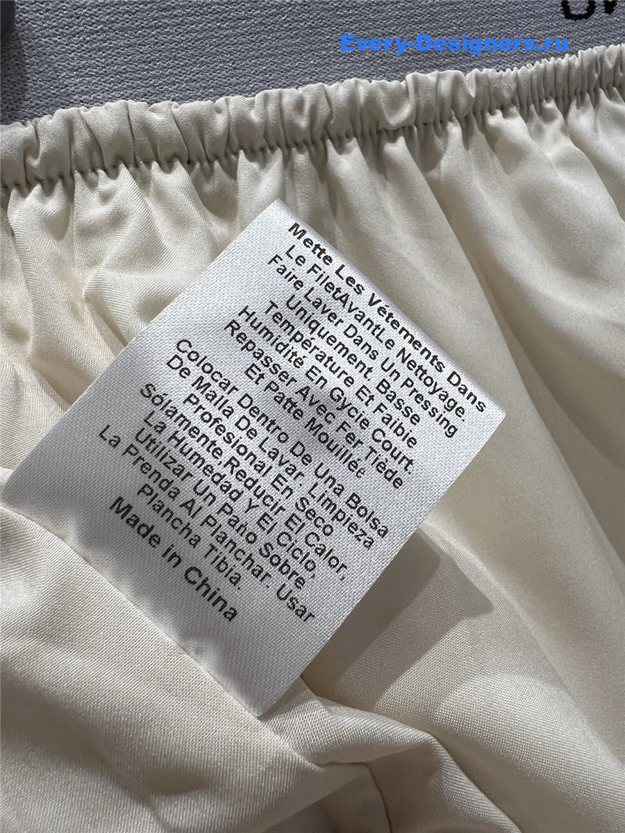 Pra*a beige ruffle skirt