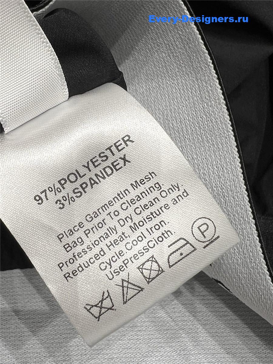 Pra*a black irregular ruffle skirt