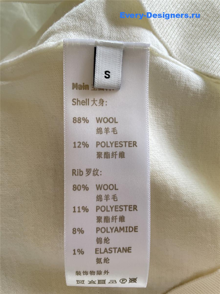 l0vis Vvtt0n nautical knit top white