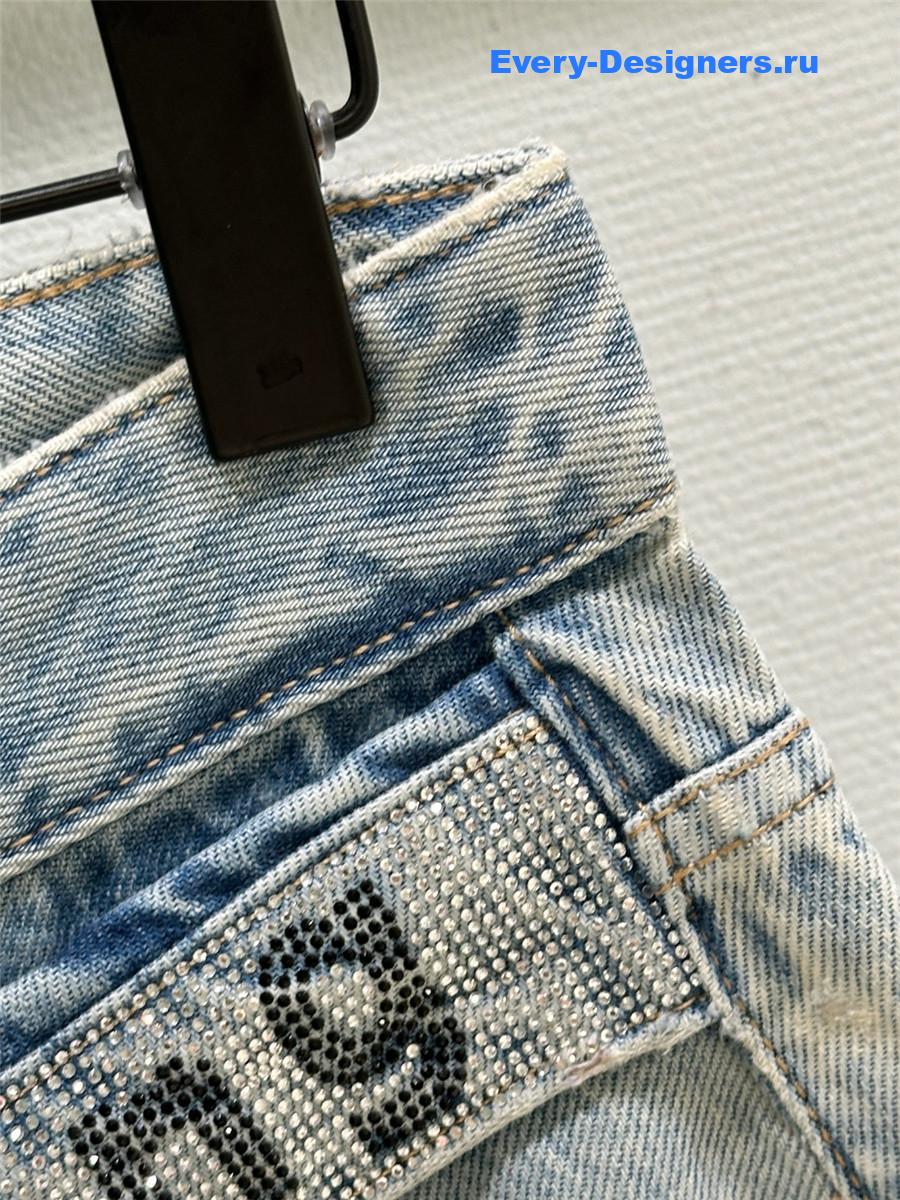 A1exa*der wang rhinestone light blue jeans