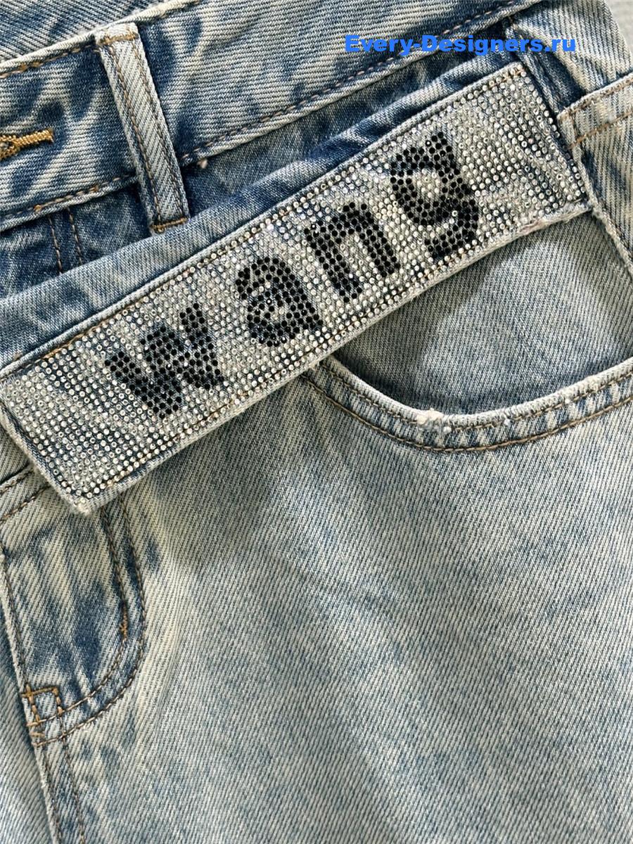 A1exa*der wang rhinestone light blue jeans