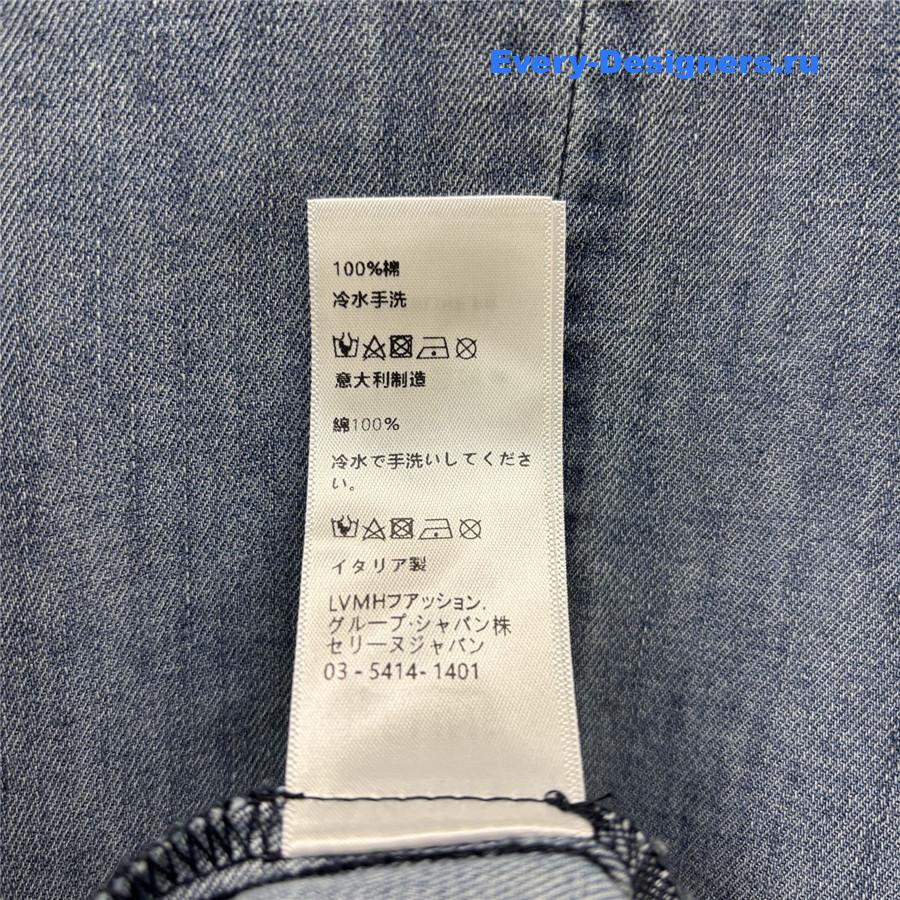 Ce1i*e v-neck belt denim dress