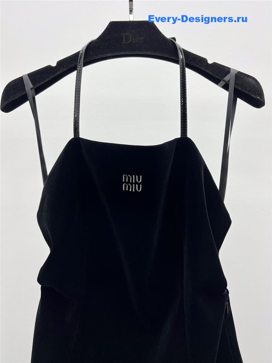 Miu Miu Velvet Mini-Dress