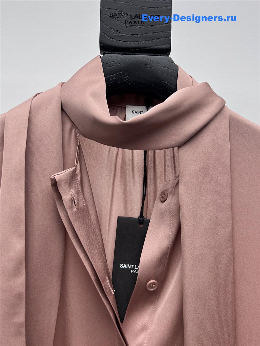 Sa1nt Lau*nt silk charmeuse blouse