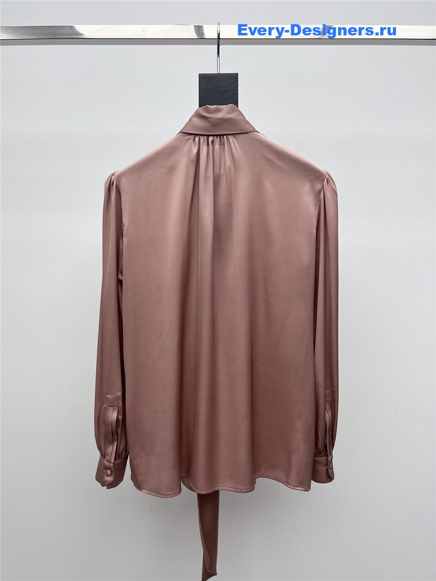 Sa1nt Lau*nt silk charmeuse blouse