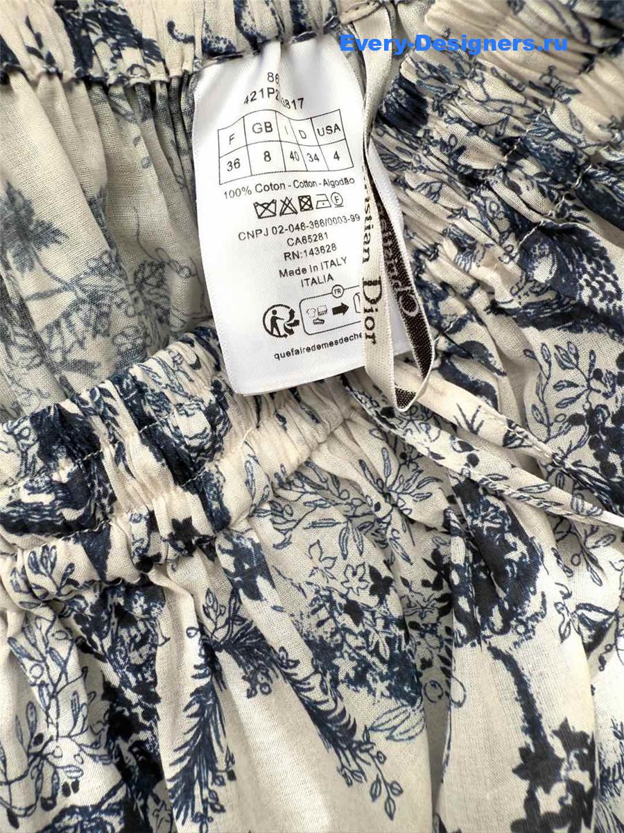 D10r sun god print wide leg pants