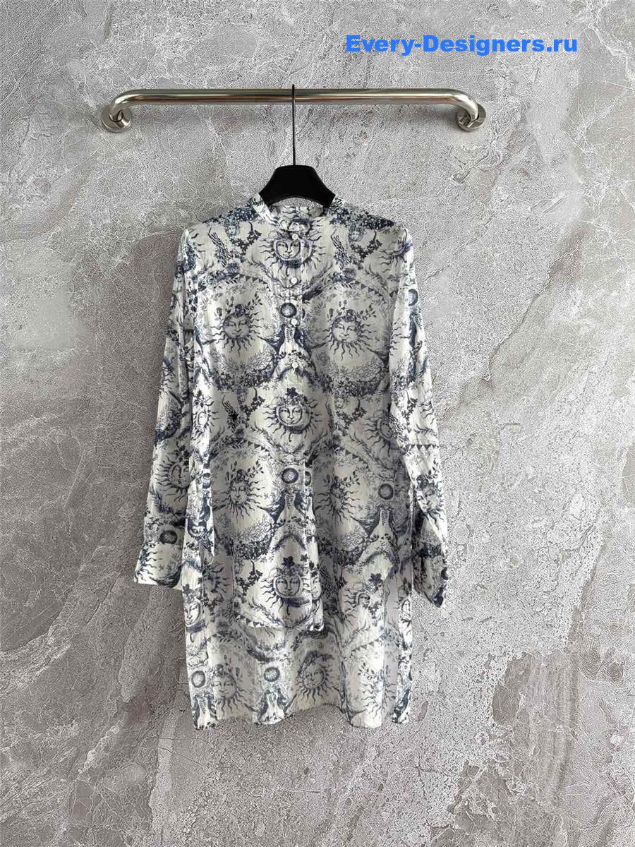 D10r sun god print shirt