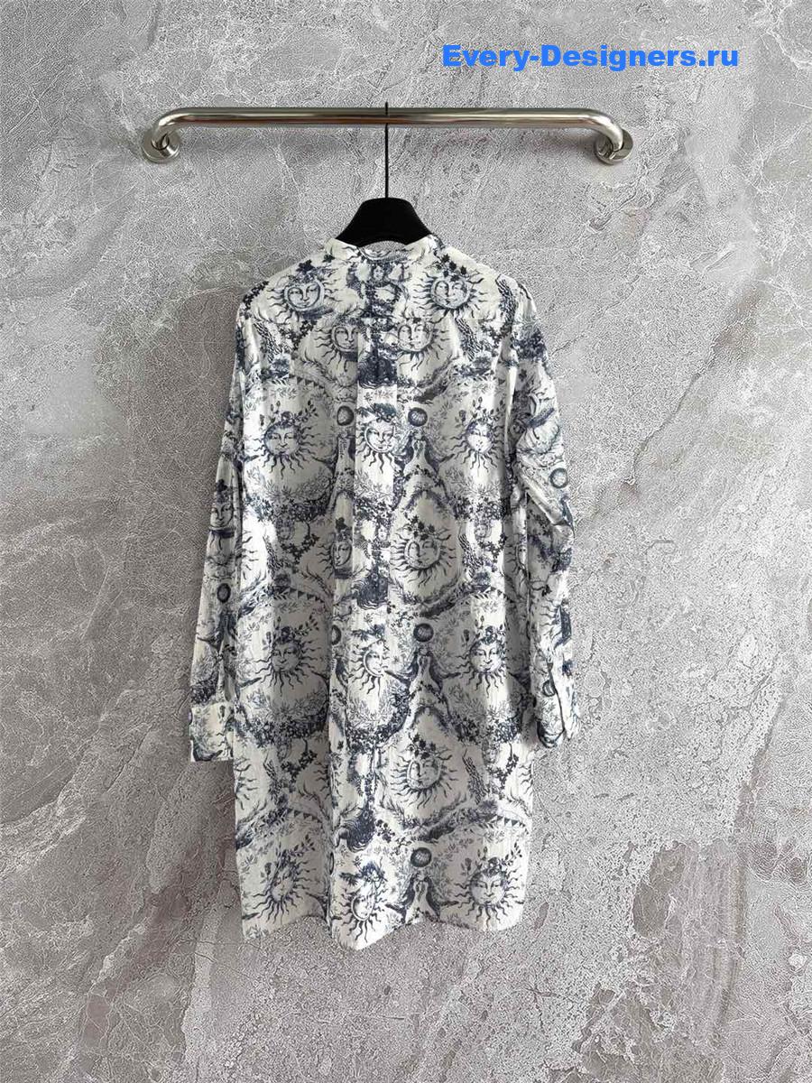 D10r sun god print shirt