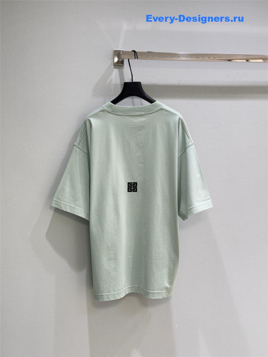 Givenchy Mint Green Logo T-Shirt