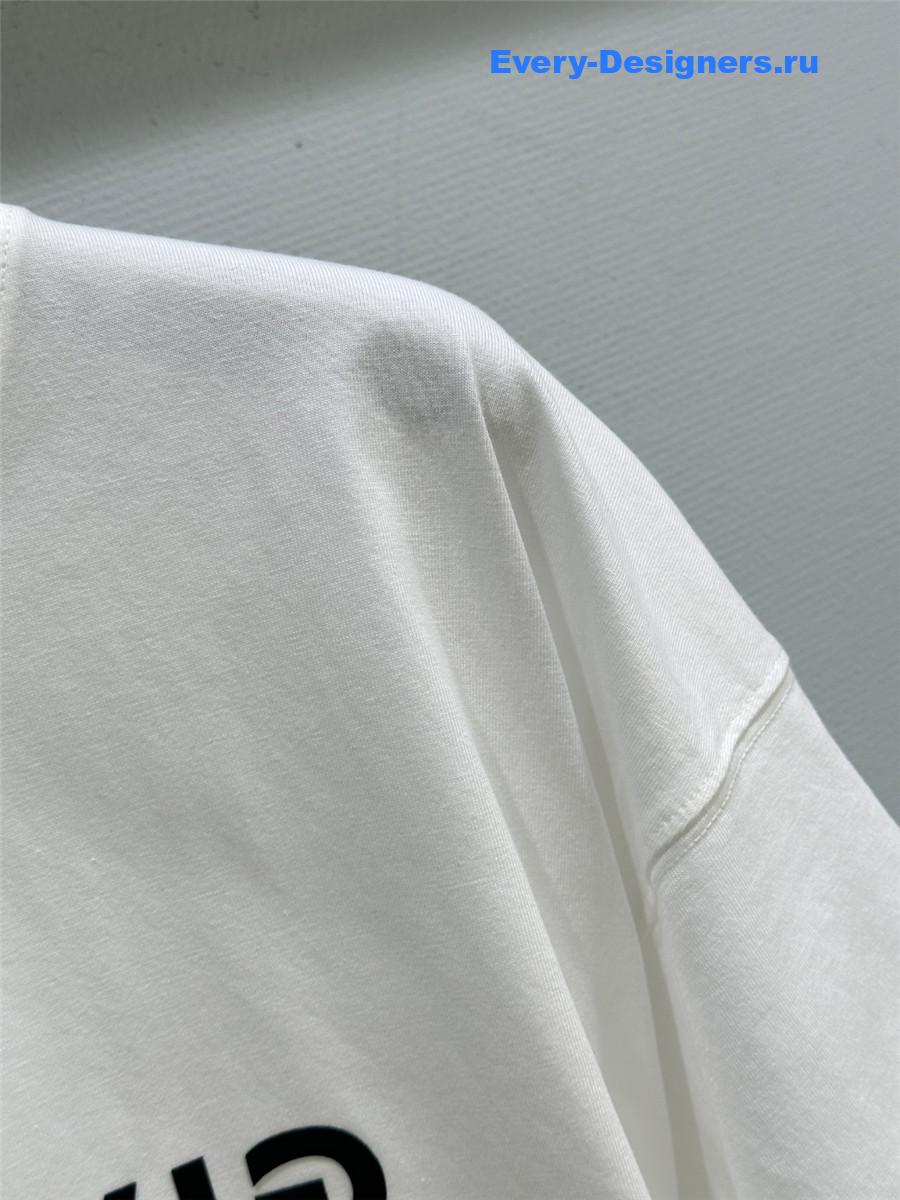 Givenchy Mint White Logo Tee