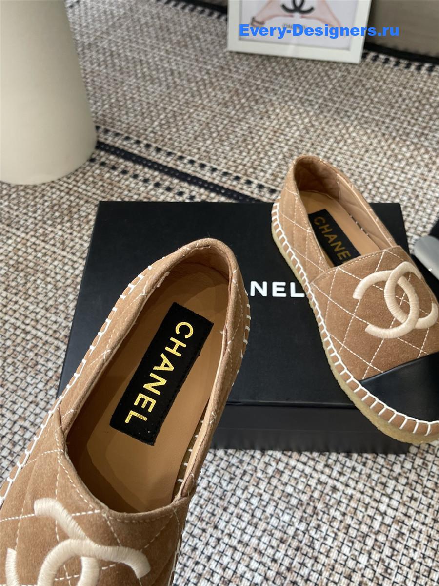 Ch**el classic lambskin espadrilles flats