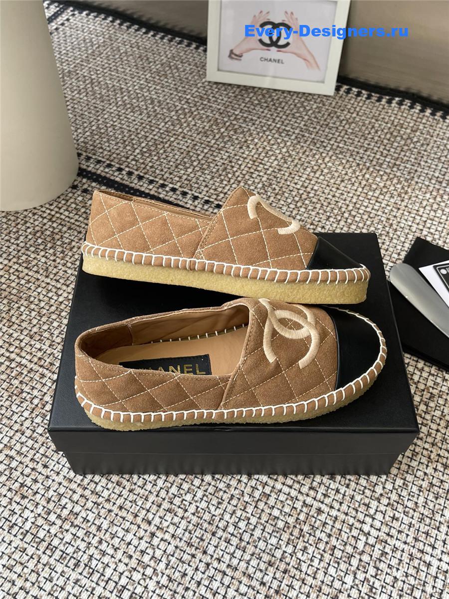 Ch**el classic lambskin espadrilles flats
