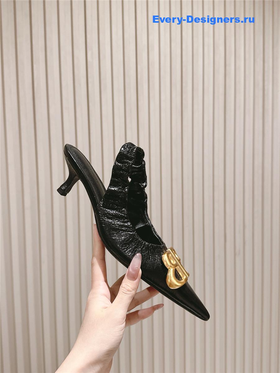 Ba1en*iaga monaco 50mm slingback in black