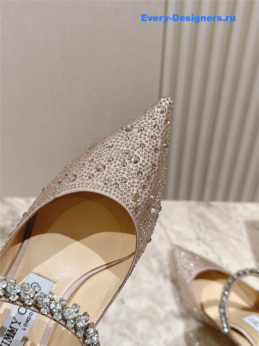 J1m*y Ch00 bing 65 gold glitter mules