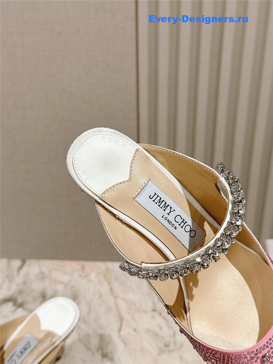 J1m*y Ch00 bing 65 pink glitter mules