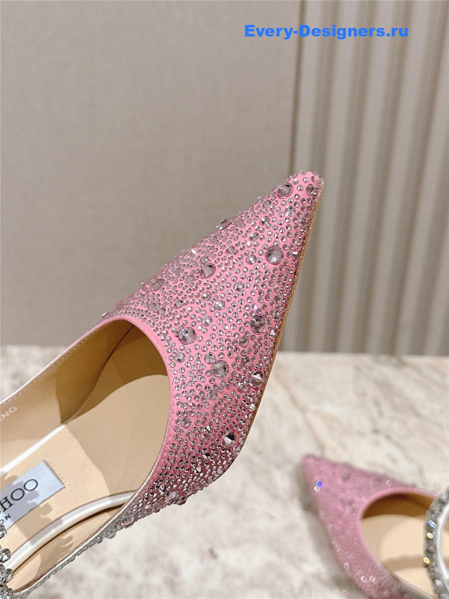 J1m*y Ch00 bing 65 pink glitter mules