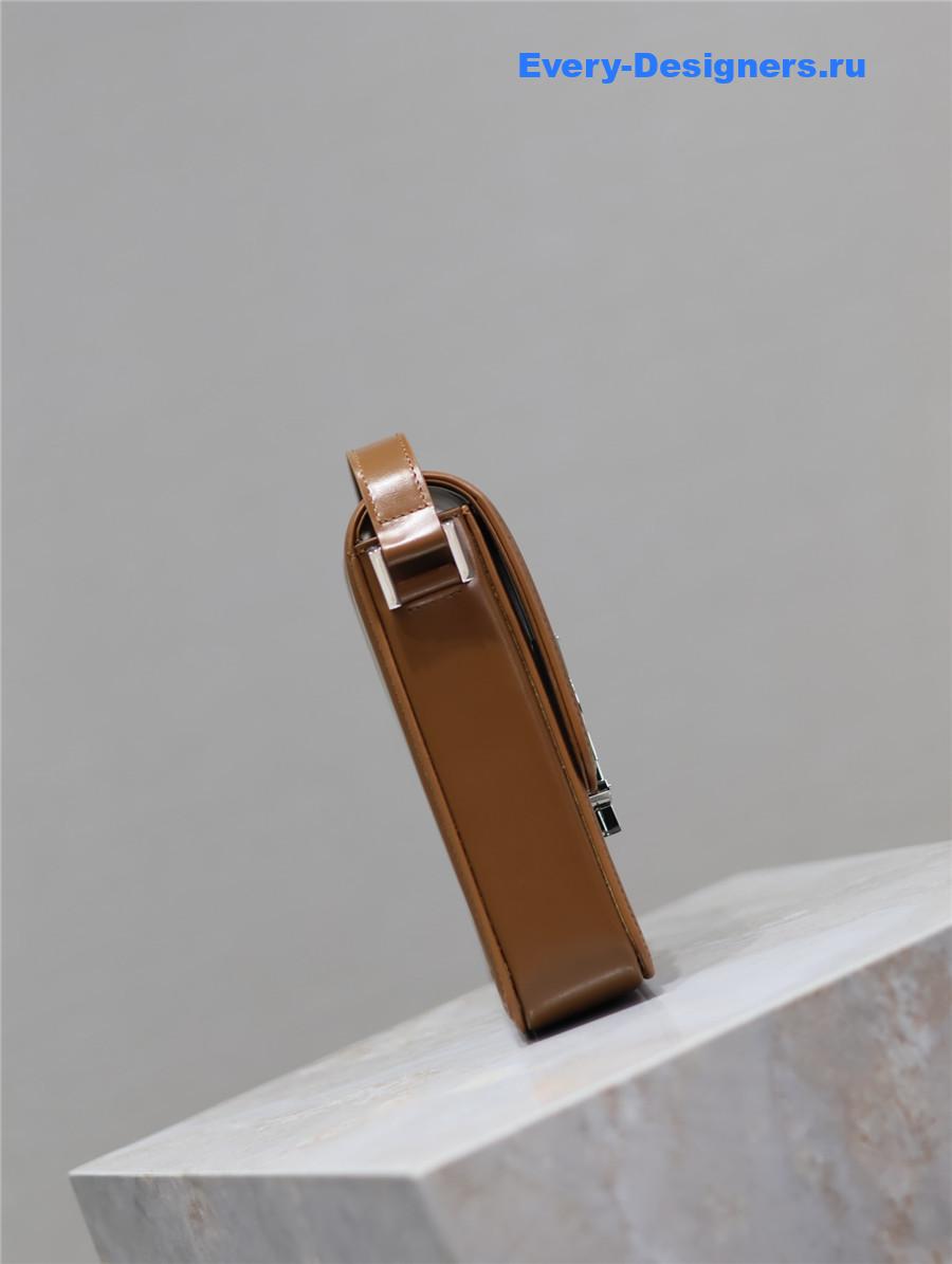 Sa1nt Lau*nt solferino mini leather messenger bag brown