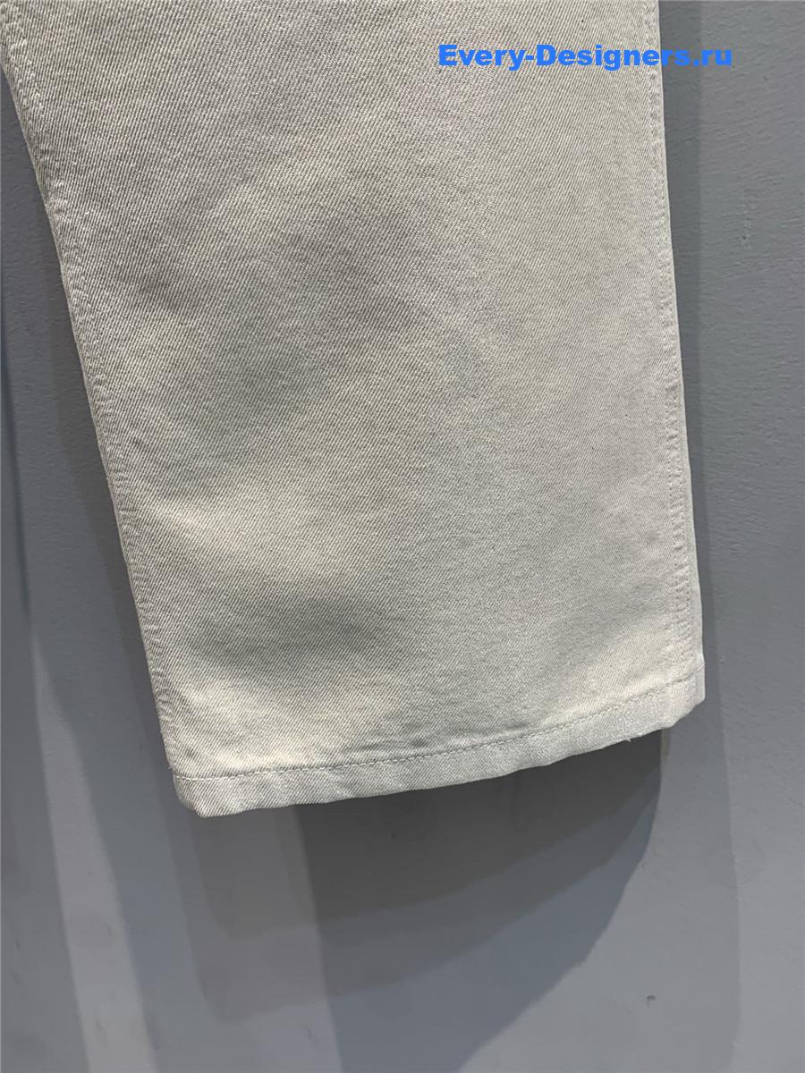 D10r bee embroidered high-waist jeans