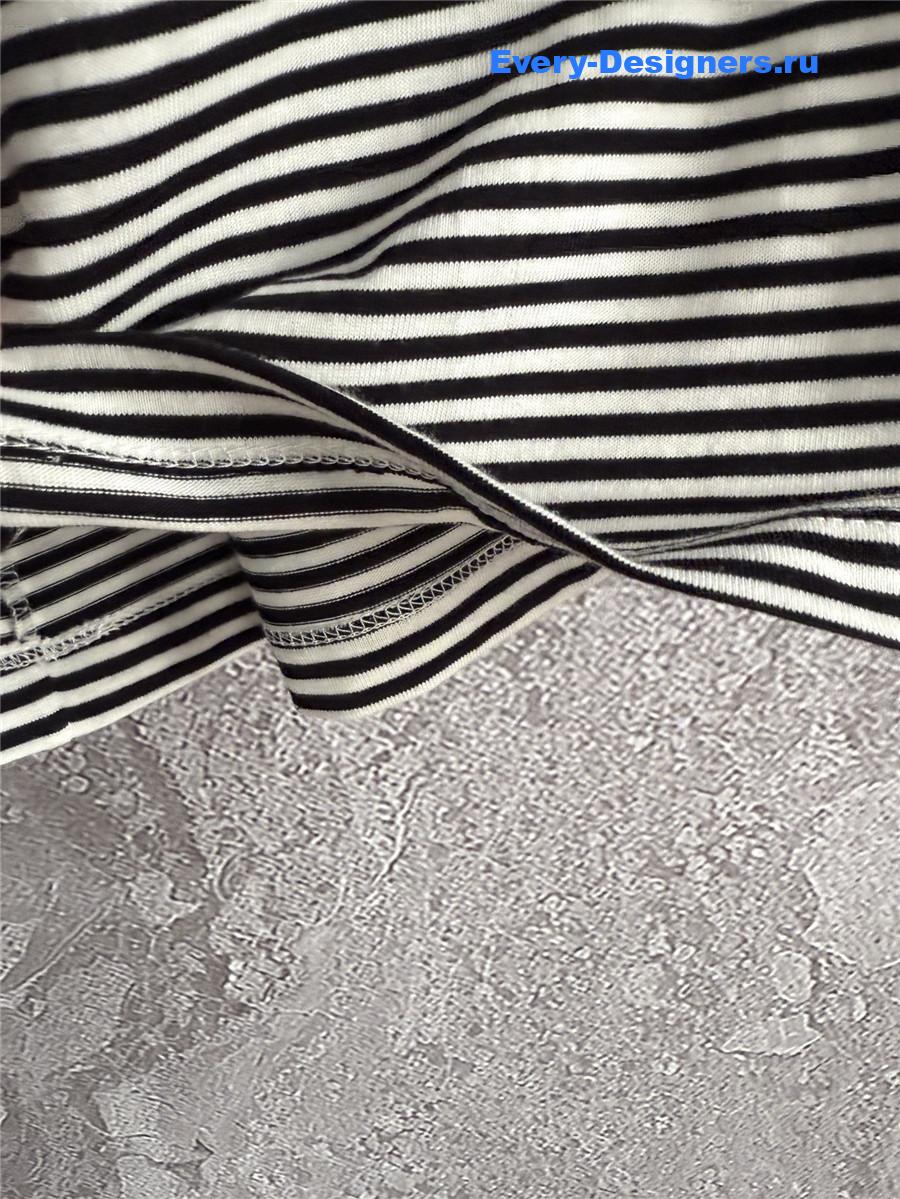 Sa1nt Lau*nt striped cassandre tank