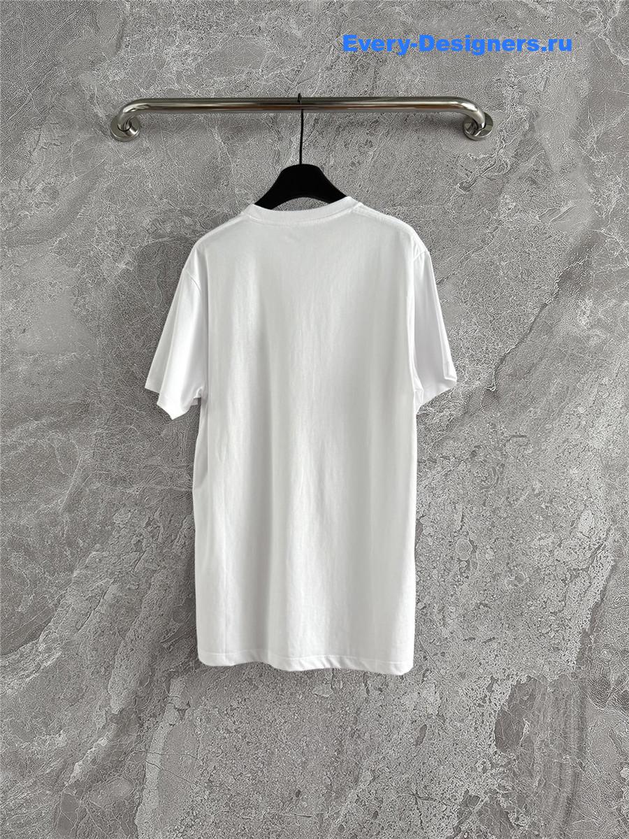 L0ew* white embroidered anagram t-shirt