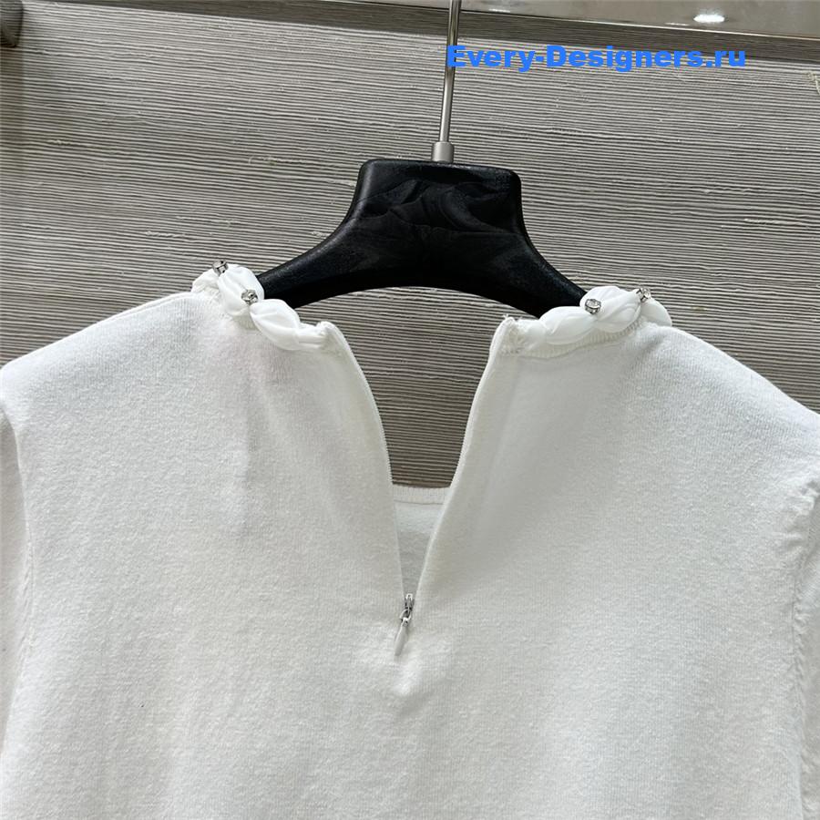Va1e*ntin0 white cotton wool top