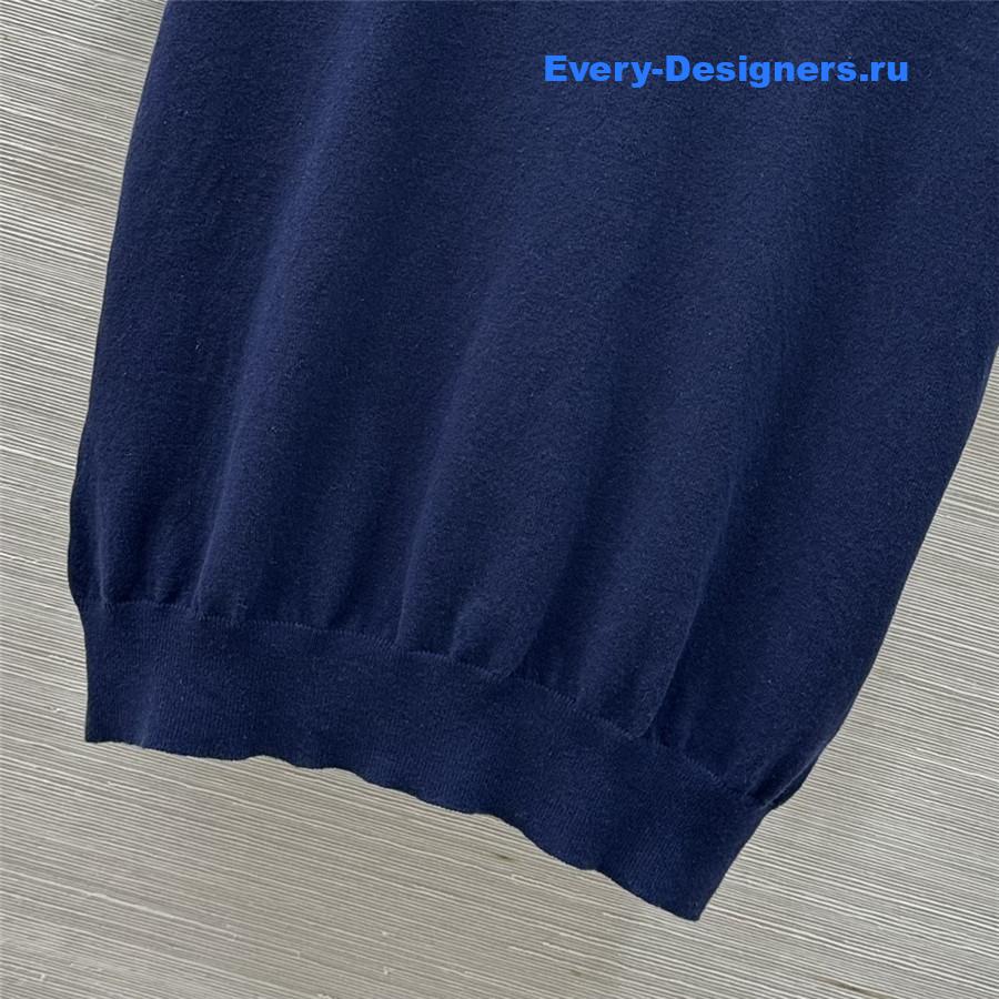 Va1e*ntin0 blue cotton wool top