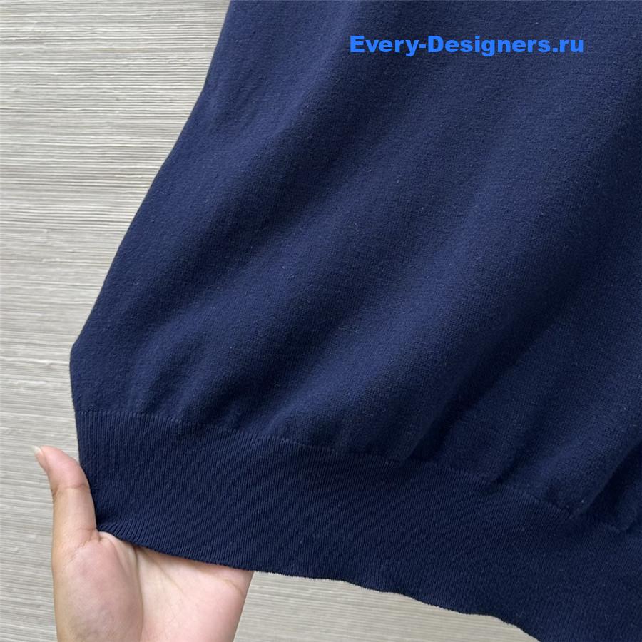 Va1e*ntin0 blue cotton wool top