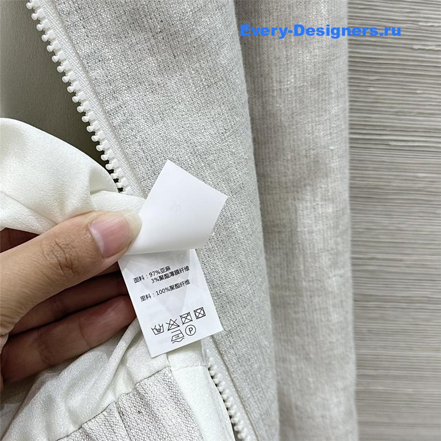 BC Beige Gold Linen Hooded Jacket