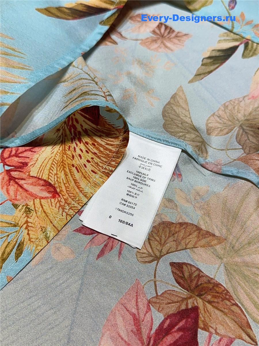 Zimm Aqua Palm Floral Maxi Dress