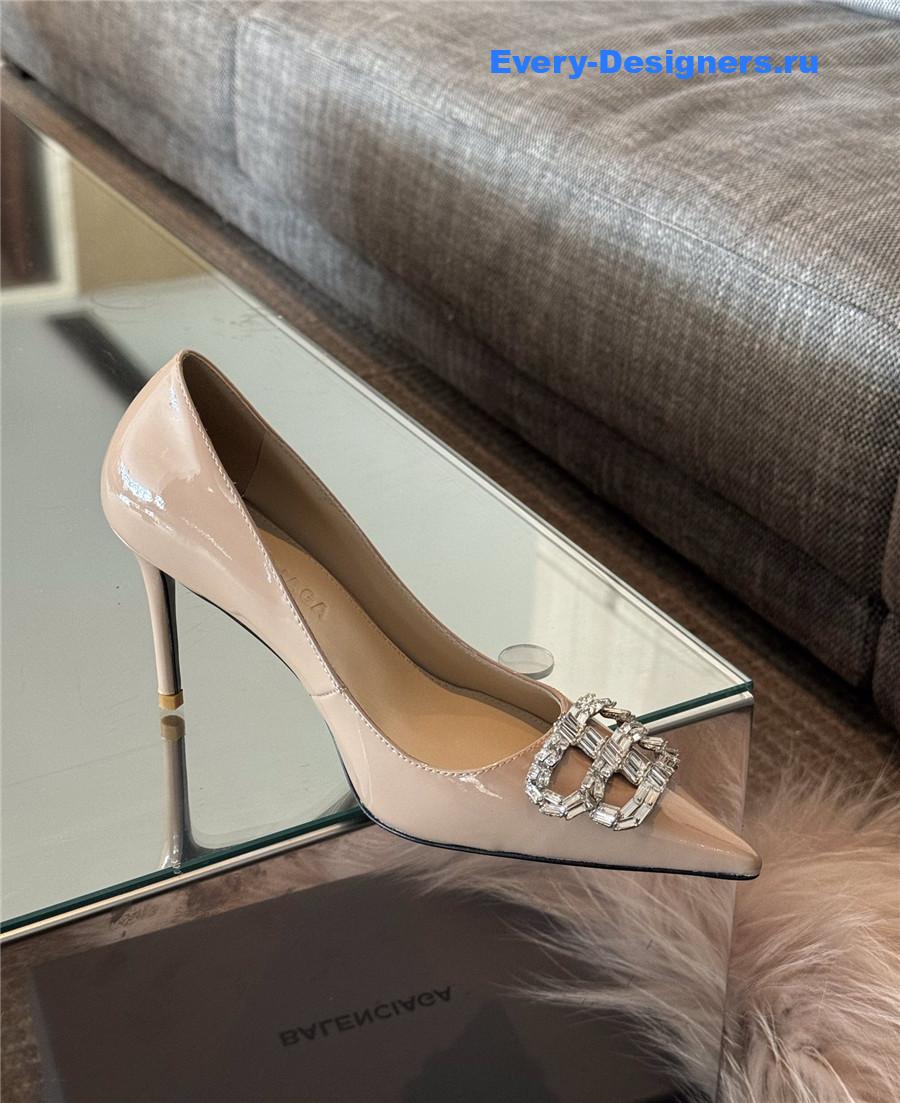 Ba1en*iaga beige bb knife pumps