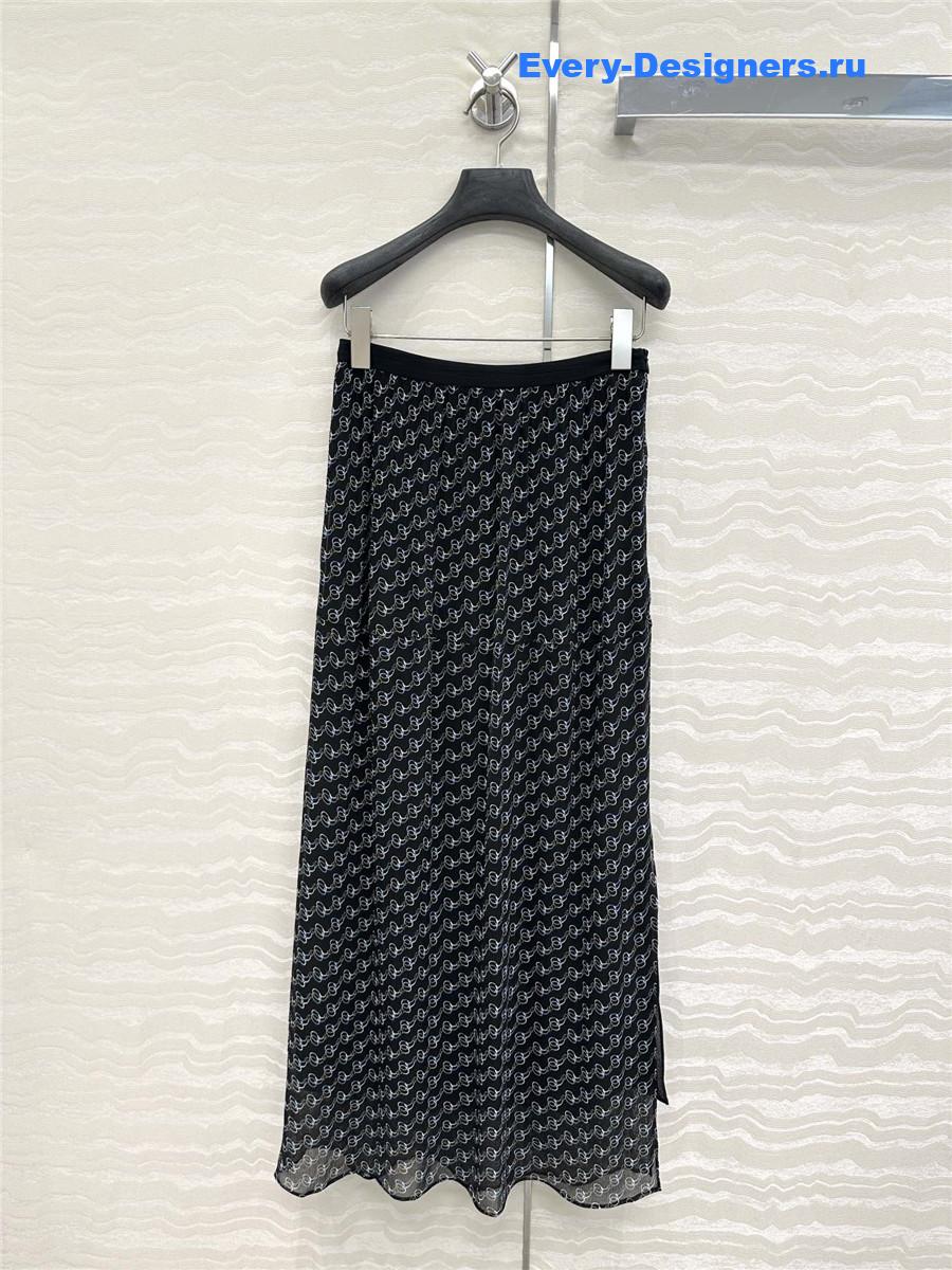 Gvc*1 gg chain silk skirt