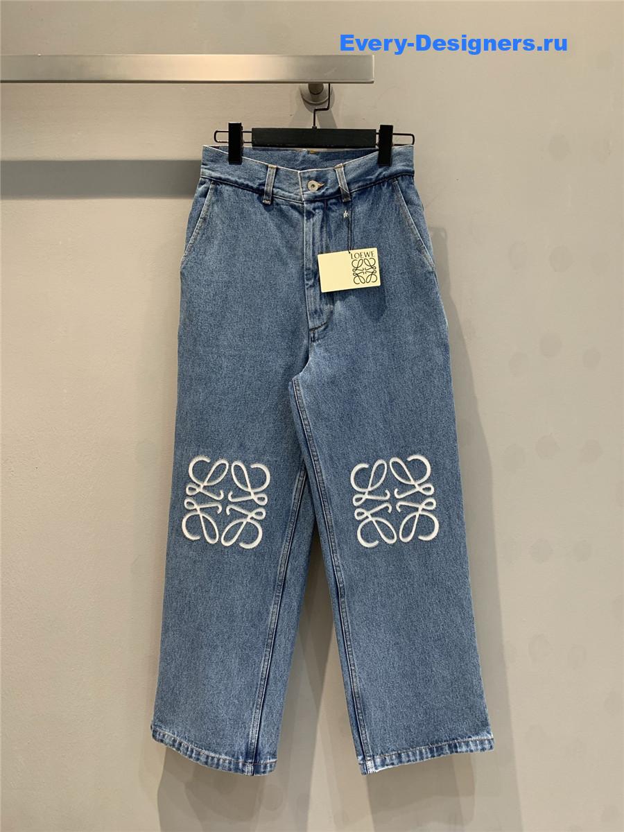 L0ew* blue anagram baggy jeans